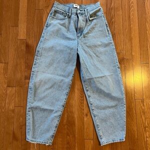 Agolde Darted Balloon Tapered Curved Leg Jeans / 27